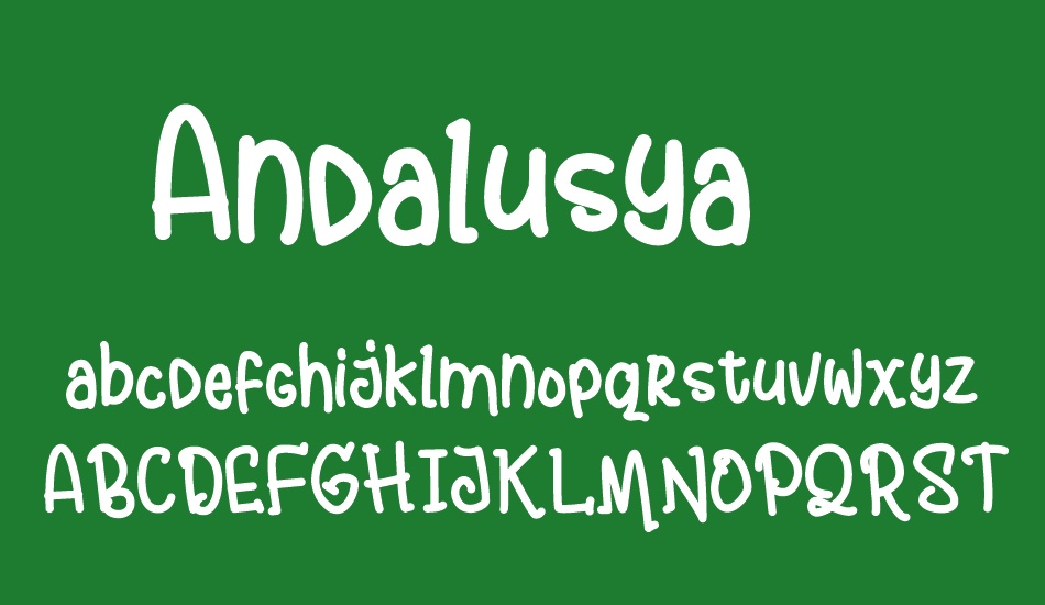 Andalusya[Demo] font